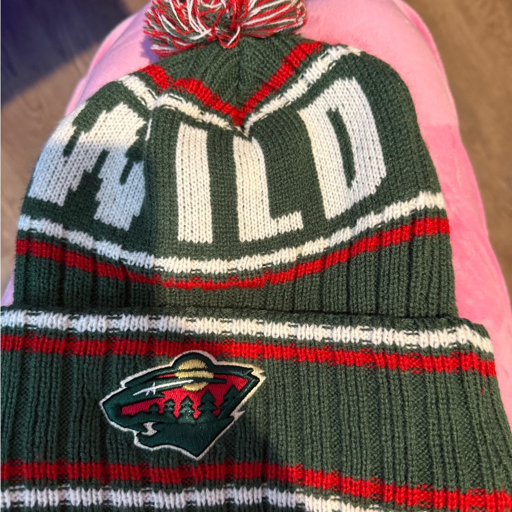 NHL Minnesota Wild Beanie - Green and Red